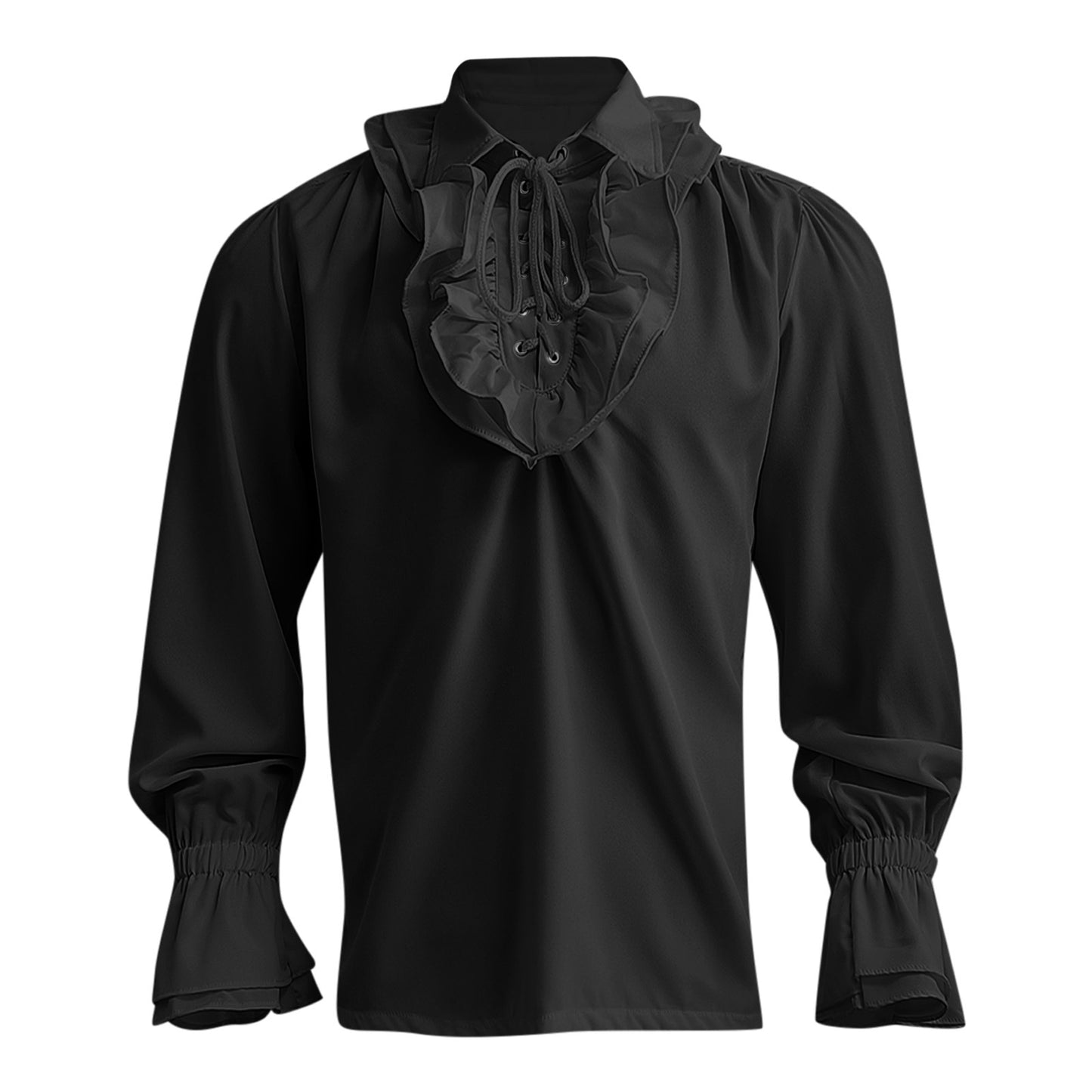 Men's Ruffle Renaissance Dress Shirt Medieval Steampunk Pirate Colonial Top