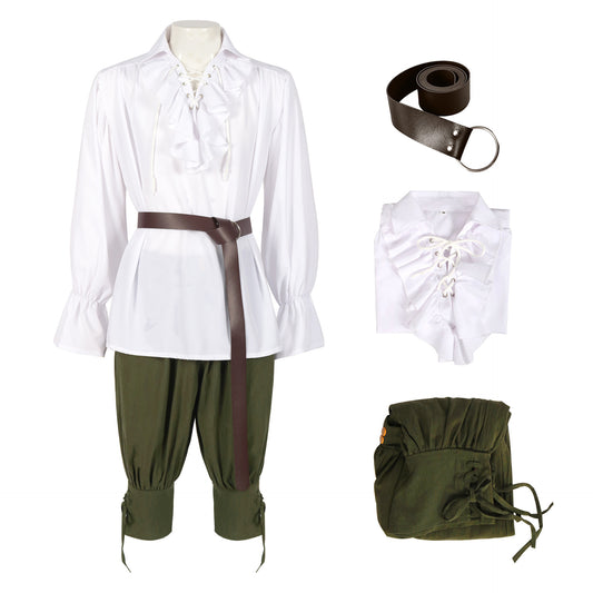 Medieval Civilian Costume Adult Renaissance Reenactment Theater Cosplay Pant Top