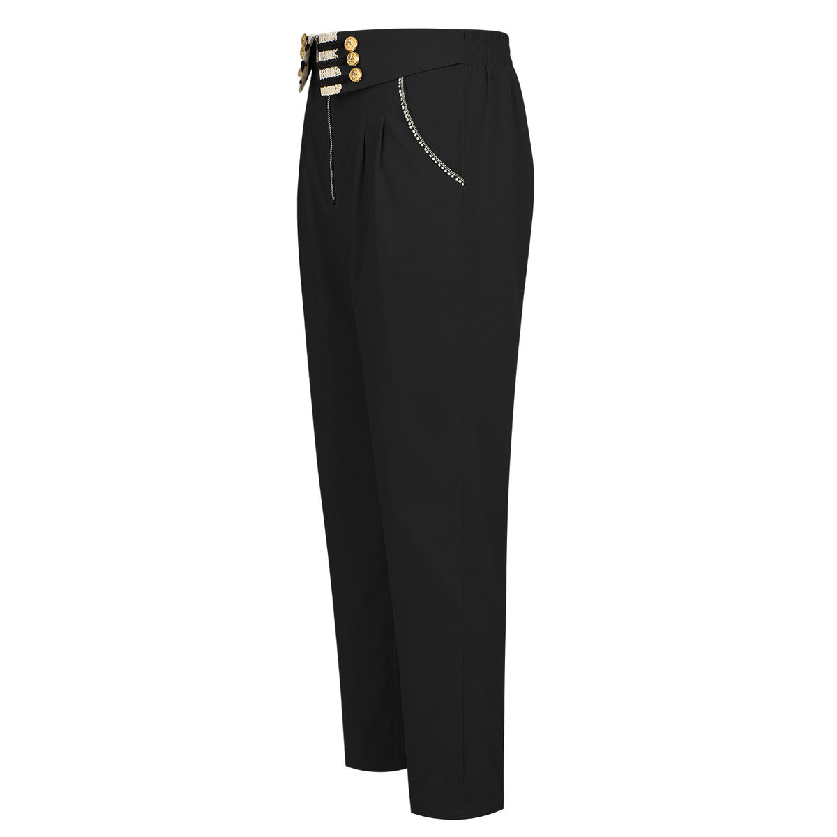 Men's Renaissance High-Waist Trousers – Victorian Steampunk Costume Pants