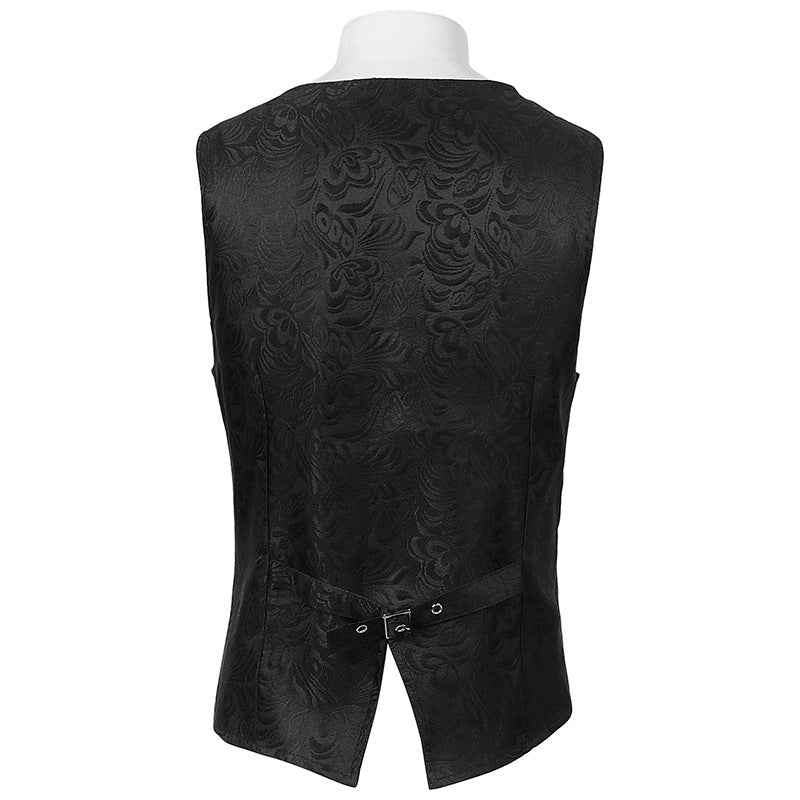 Medieval Retro Gothic Suit Vest - Three-Breasted Waistcoat