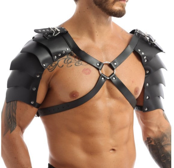 Medieval Renaissance Viking Men's Shoulder Armor Strap: Perfect for COSPLAY and Halloween Role Playing