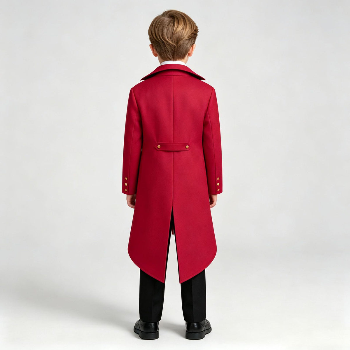Boys Victorian Tailcoat Costume with Waistcoat Look & Bow Tie