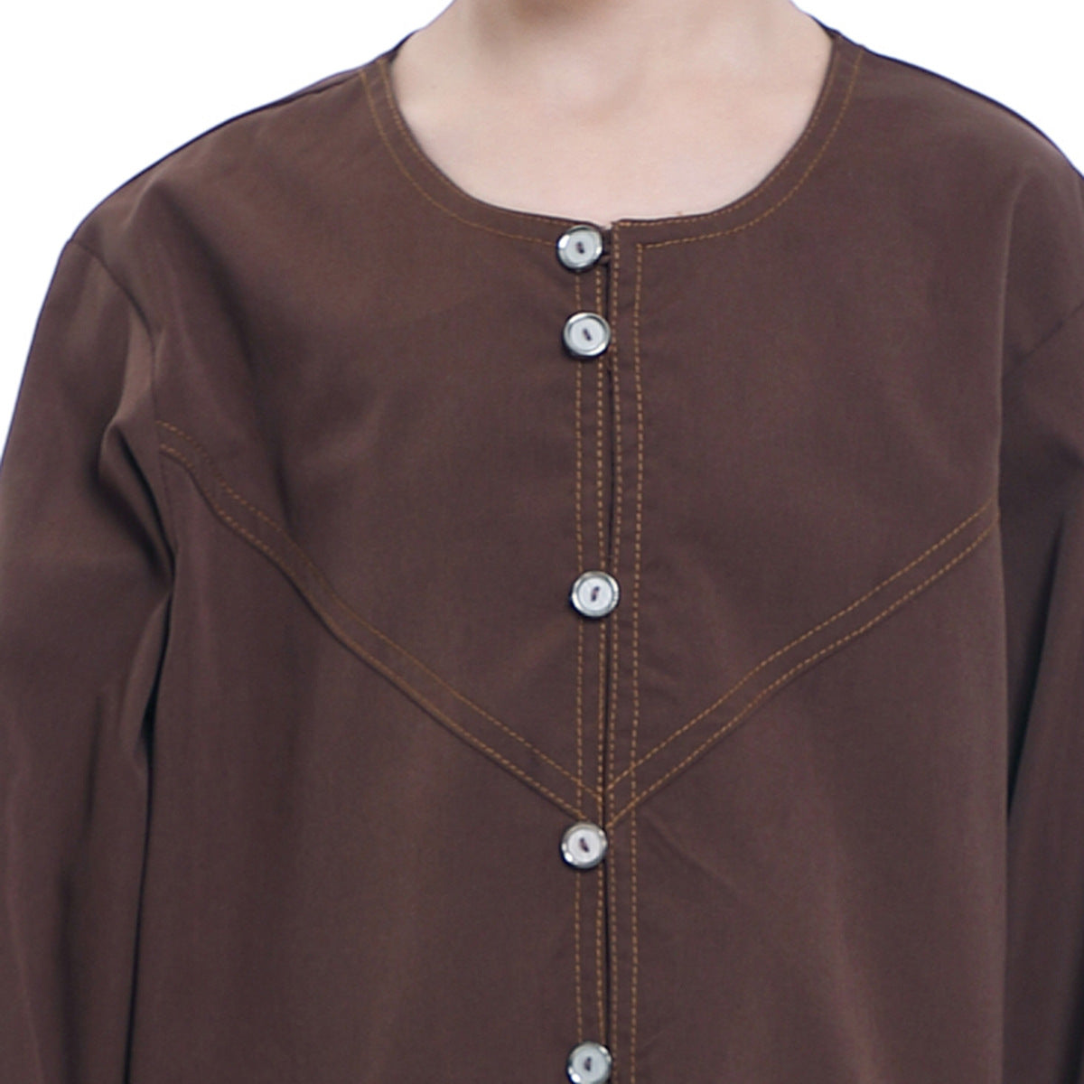 Boys' Thobe-Style Tunic & Pants Set – Middle Eastern Inspired Outfit