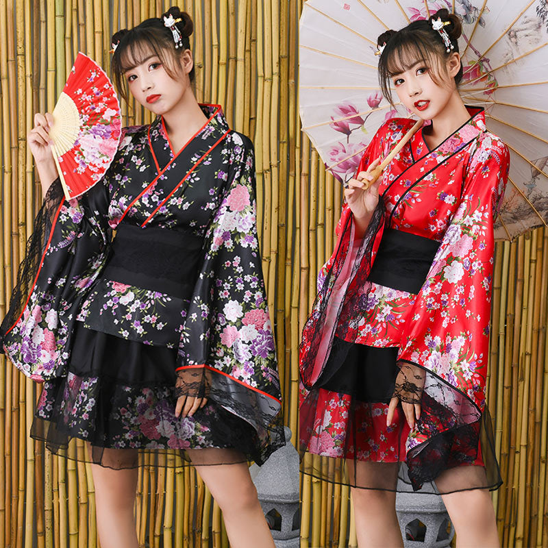 Improved Performance Japanese Kimono set for Cosplay and Anime Fans