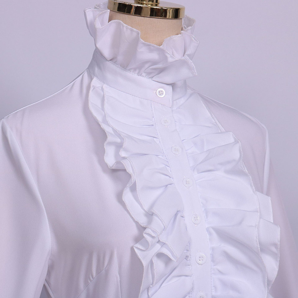 Victorian Ruffle Blouse & High Waist Long Skirt – Renaissance Costume Separates