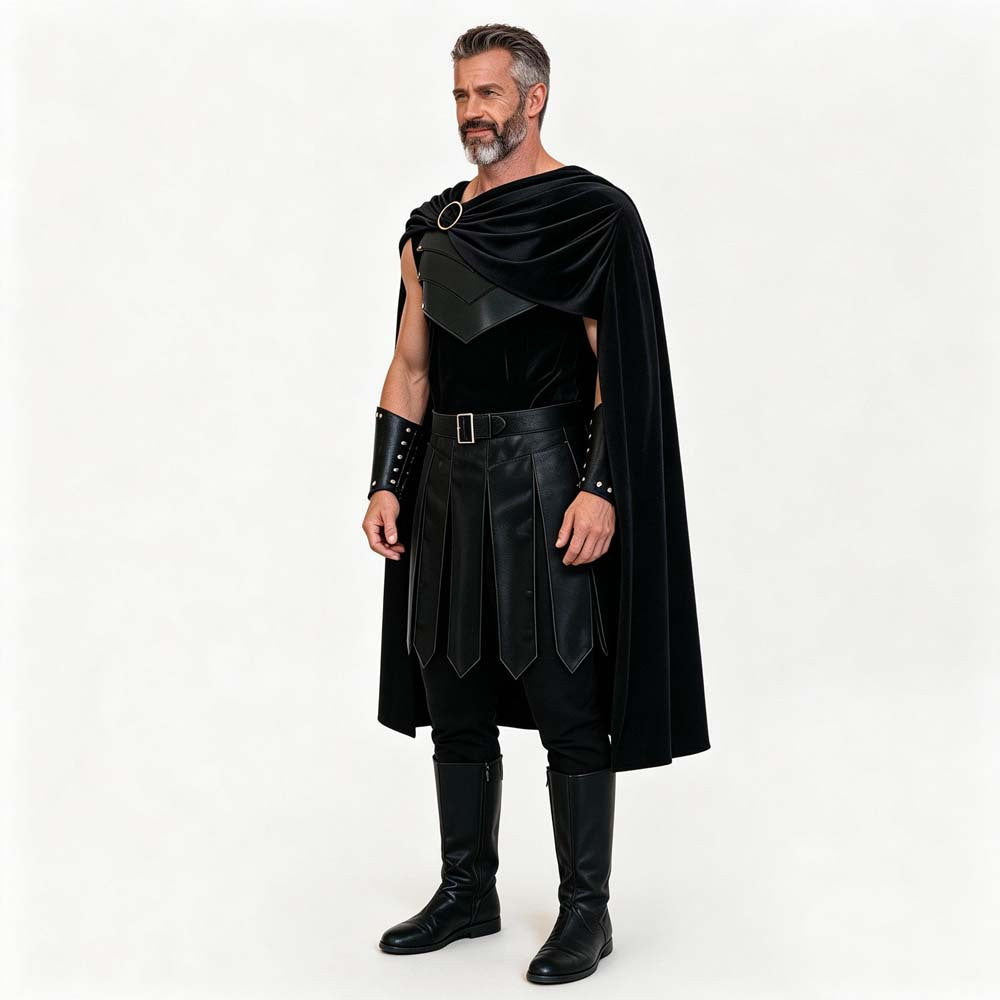 Men's Medieval Warrior Costume Set – Knight Spartan Gladiator Outfit