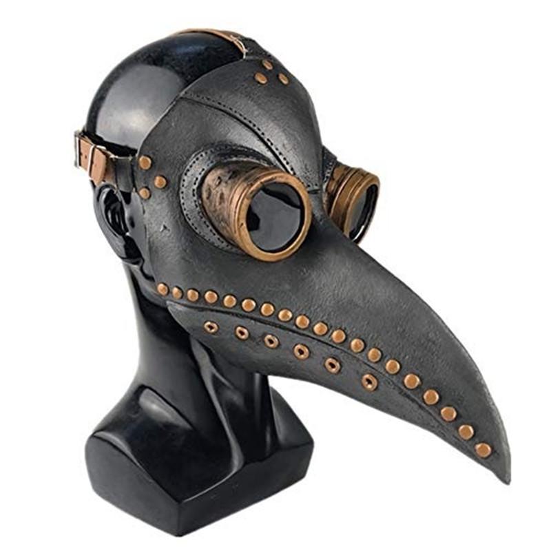 Medieval Plague Doctor Bird Beak Mask Halloween Steampunk Costume