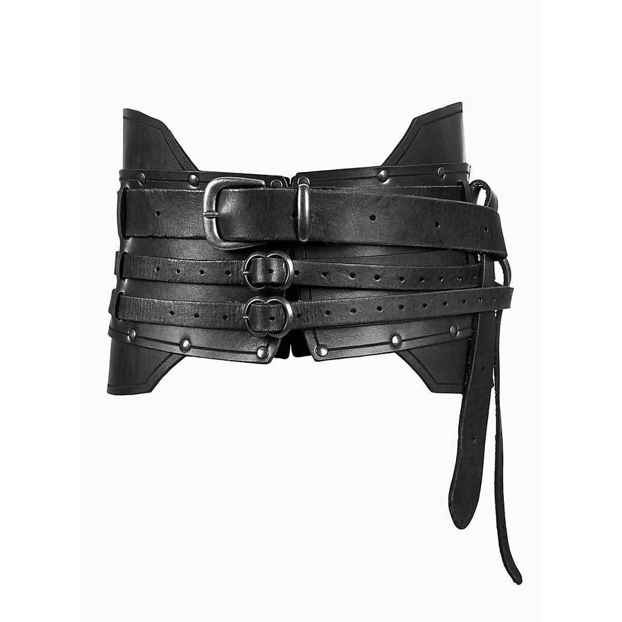 MEEJOY Renaissance knight multi-buckle costume waist cincher