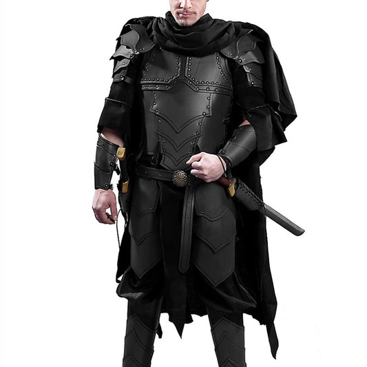 Medieval Viking Costume Armour – Layered Shoulder Pauldrons & Chestplate