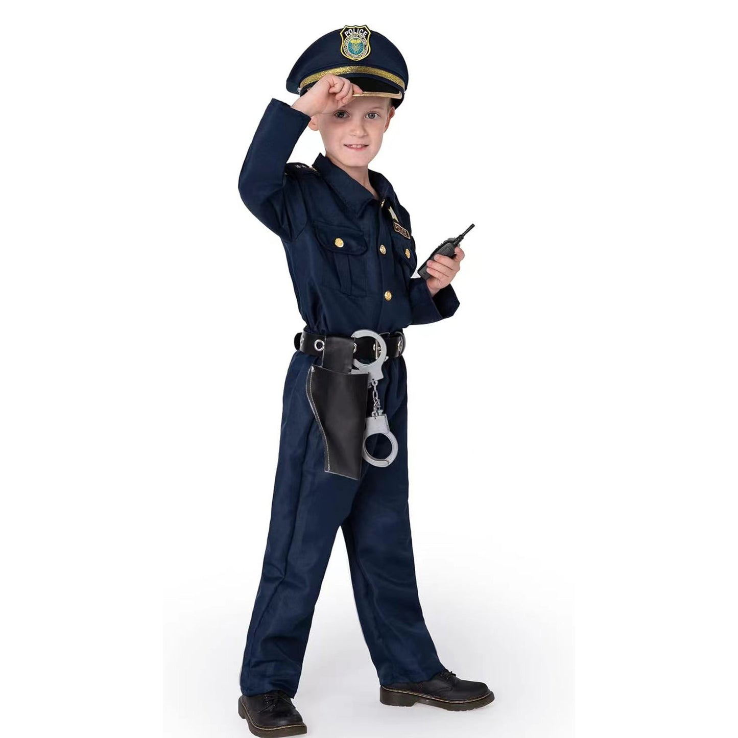 Kids Police Suit  for Book Week Halloween Makeup Party Cosplay