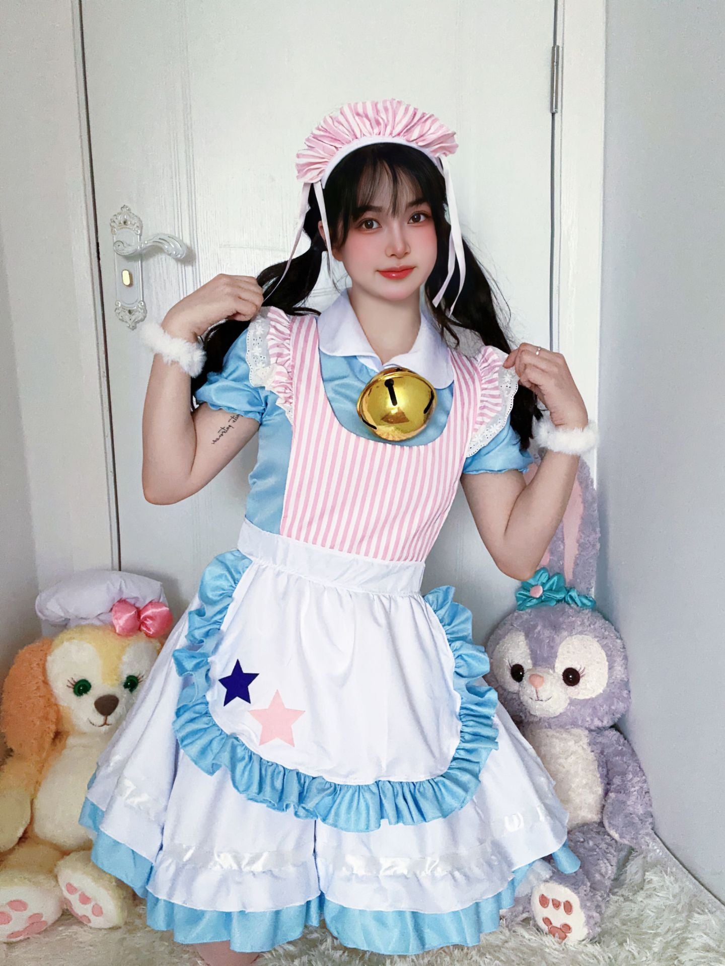 Japanese Sexy Cat Bell Maid Outfit - Cosplay Anime Cute Lolita Dress