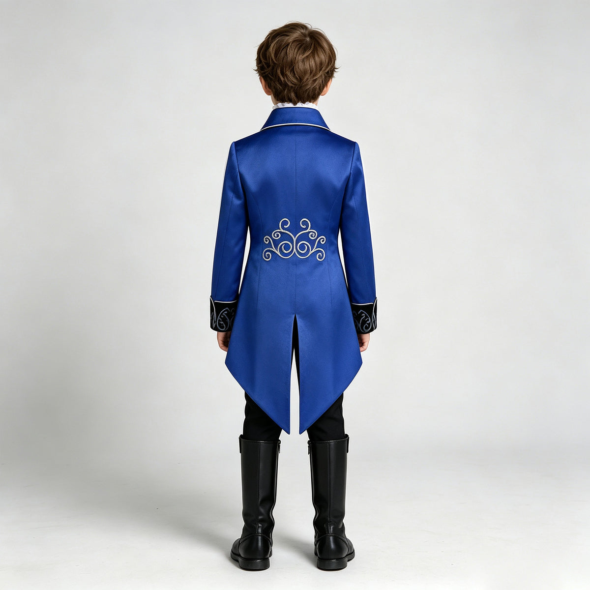Boys Victorian Embroidered Tailcoat – Medieval Prince Costume