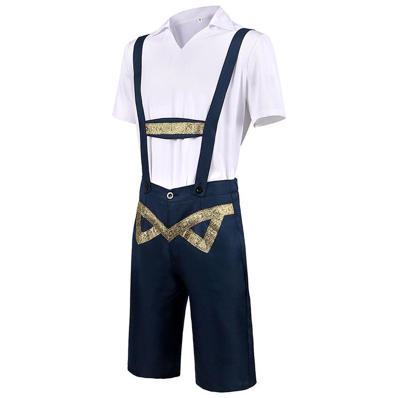 Authentic German Oktoberfest Costume for Men - Halloween Stage Role-Playing Outfit