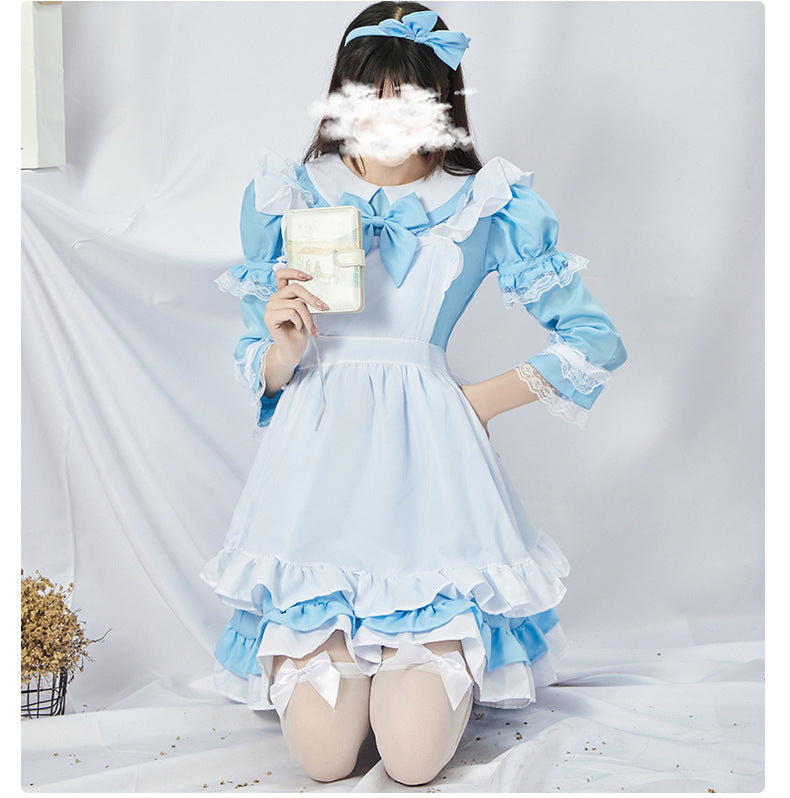 Halloween Alice Maid Costume - Lolita Long Sleeve Cute Princess Dress