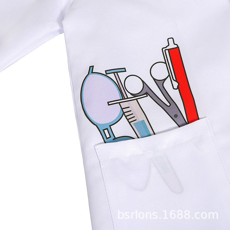 Kids Doctor Surgeon Nurse Costume Child Book Week Fancy Dress Halloween Outfit