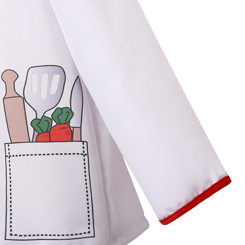 Children's Play Chef Uniform Set Little Chef Work Uniform Performance Uniform for Kid