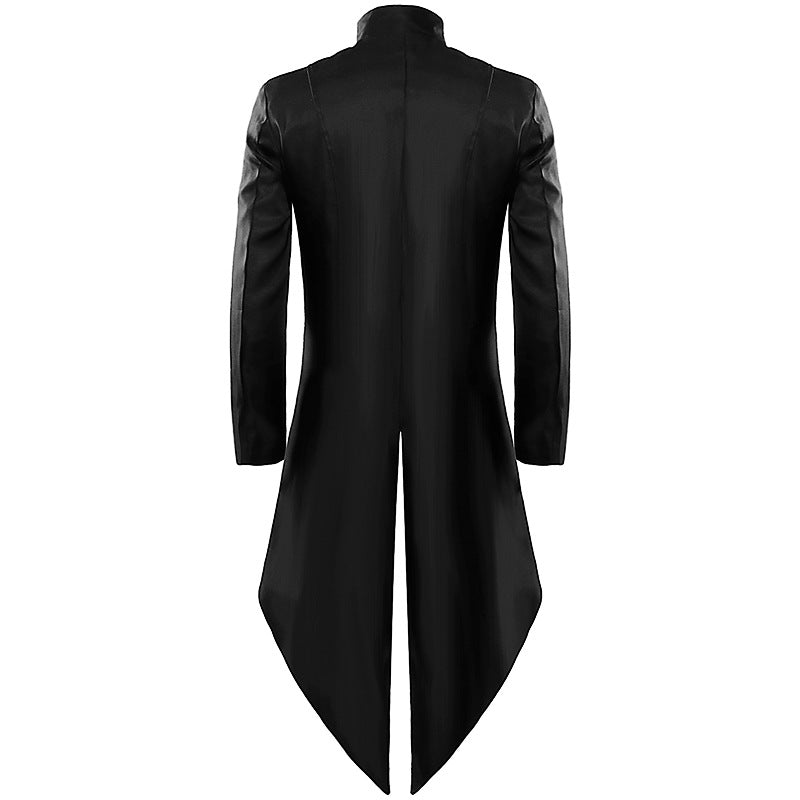 Men's Dress Medieval Vintage Clothing  Mid Length Punk Vintage Tailcoat Rock and Roll Tuxedo