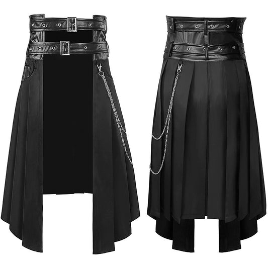 Dark Rock Ashes Series - Gothic Half-Skirt for Men