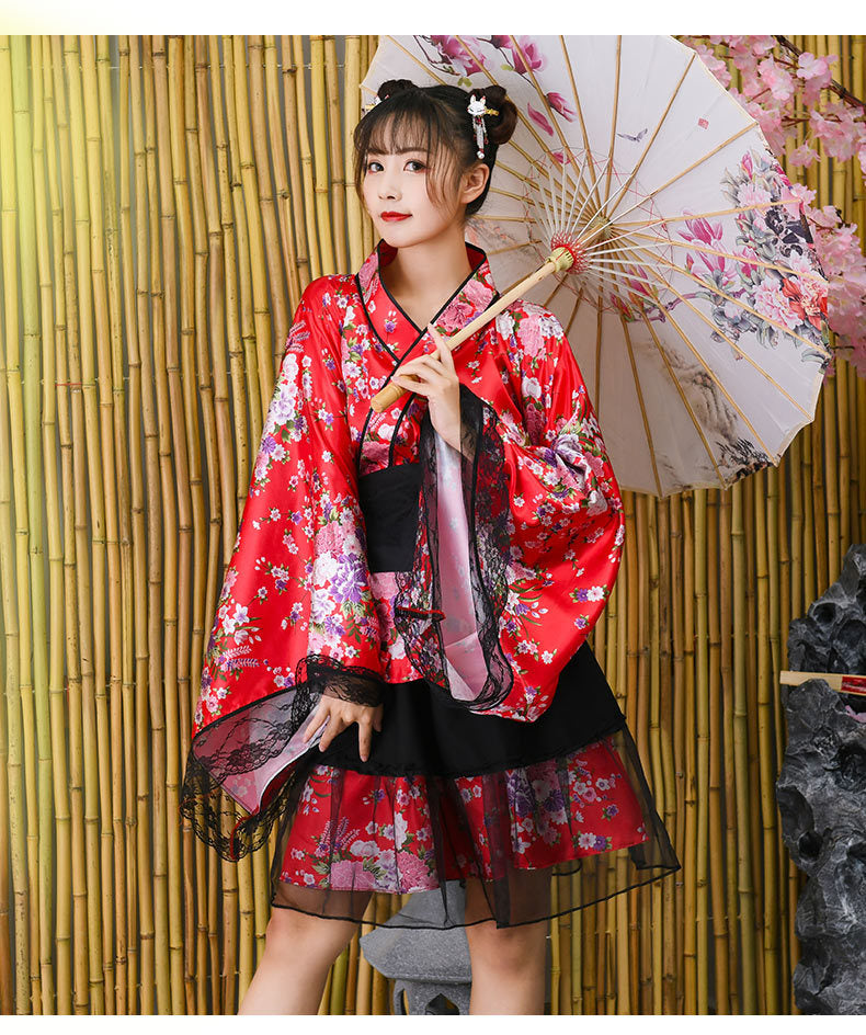 Improved Performance Japanese Kimono set for Cosplay and Anime Fans