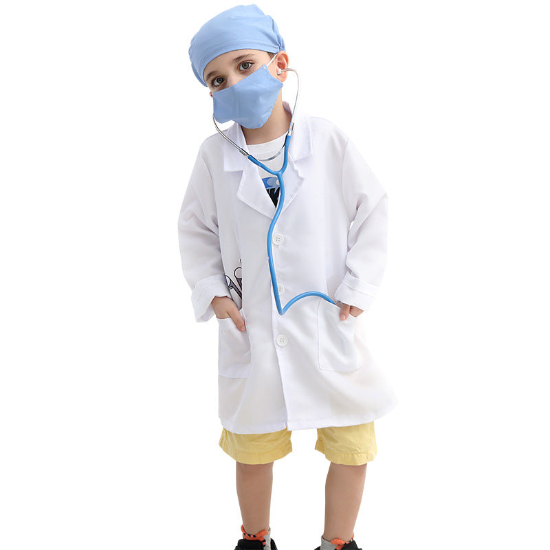 Kids Doctor Surgeon Nurse Costume Child Book Week Fancy Dress Halloween Outfit