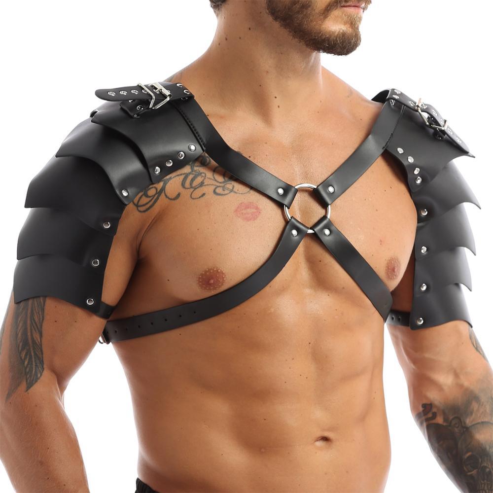 Medieval Renaissance Viking Men's Shoulder Armor Strap: Perfect for COSPLAY and Halloween Role Playing