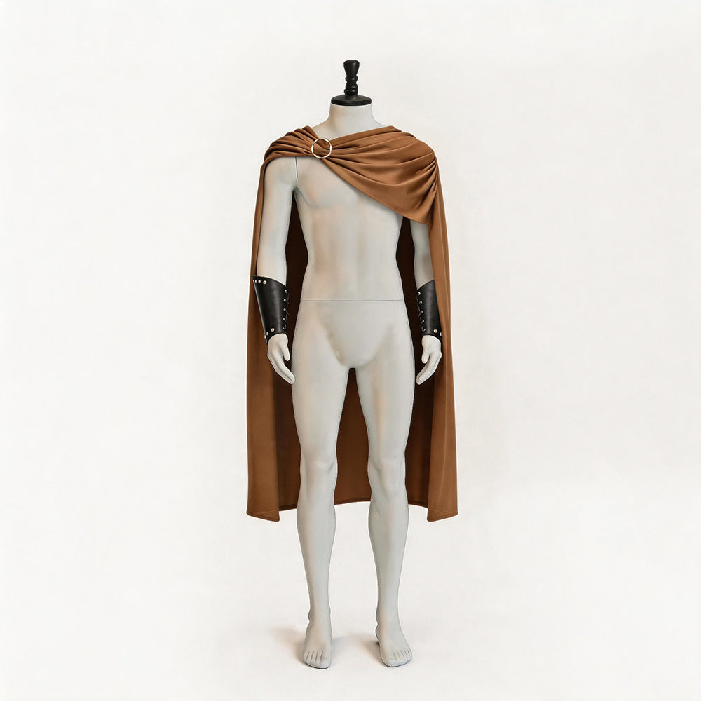 Ancient Roman Knight Cape Spartan Gladiator Warrior Cloak LARP Cosplay Costume