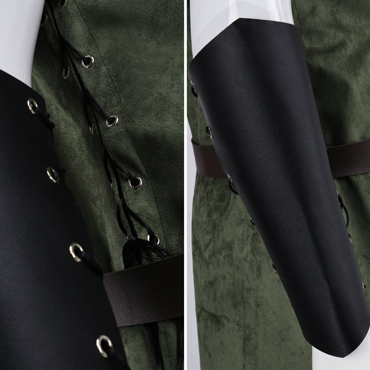 Men's Medieval Faux Suede Longline Vest – Elf Ranger LARP Costume