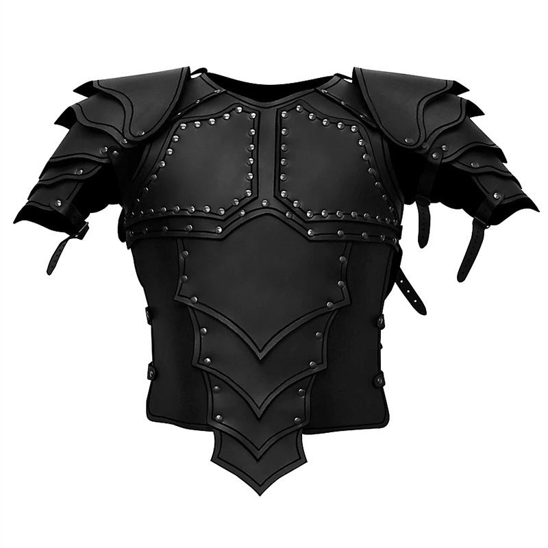 Medieval Viking Costume Armour – Layered Shoulder Pauldrons & Chestplate