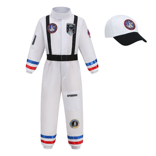 Boys Girls Astronaut Costume Space Man NASA Kids Fancy Dress Outfit Book Day