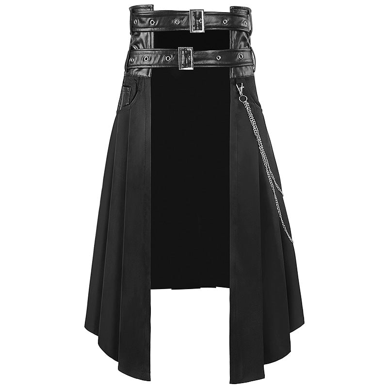 Dark Rock Ashes Series - Gothic Half-Skirt for Men