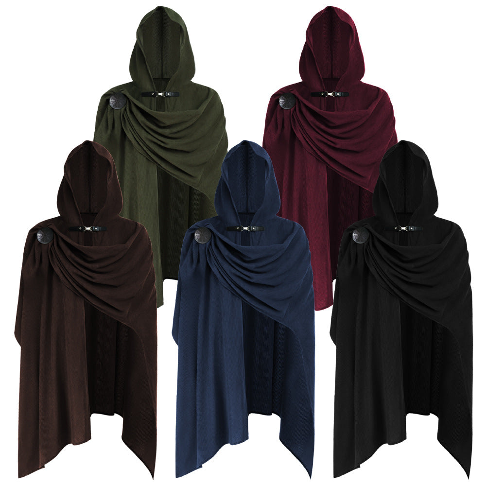 Adult Medieval Corduroy Hooded Cloak – 150CM