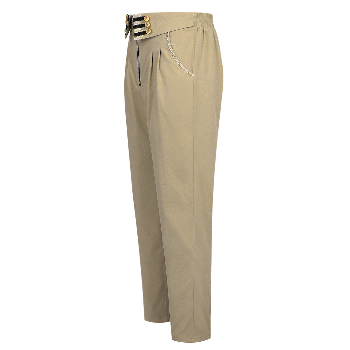 Men's Renaissance High-Waist Trousers – Victorian Steampunk Costume Pants