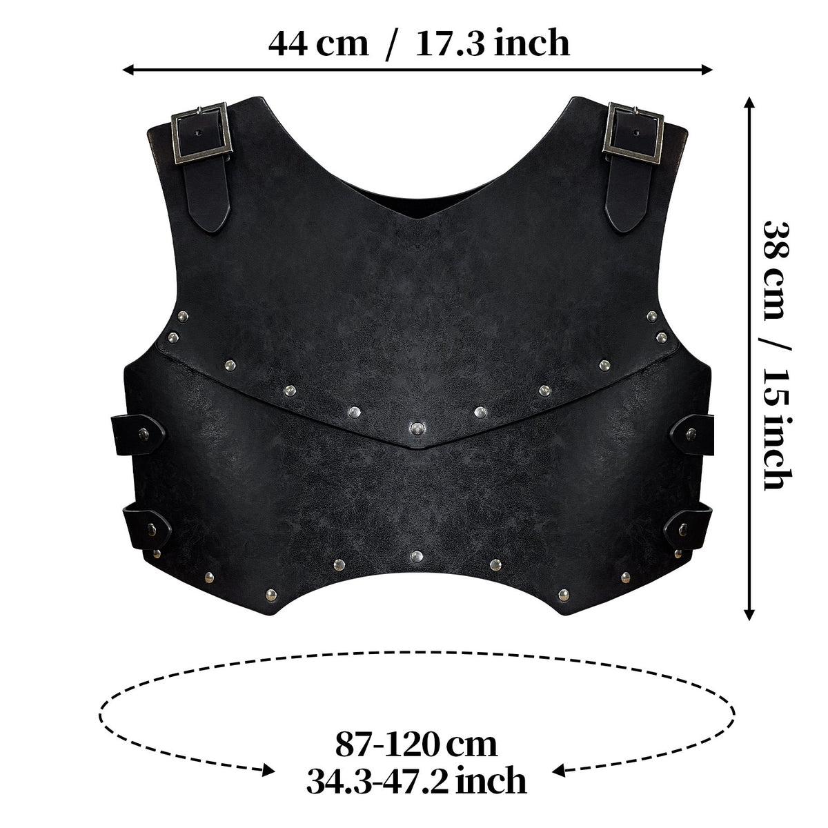 Men's Medieval Viking Breastplate – Double Layer Costume Chest Armour