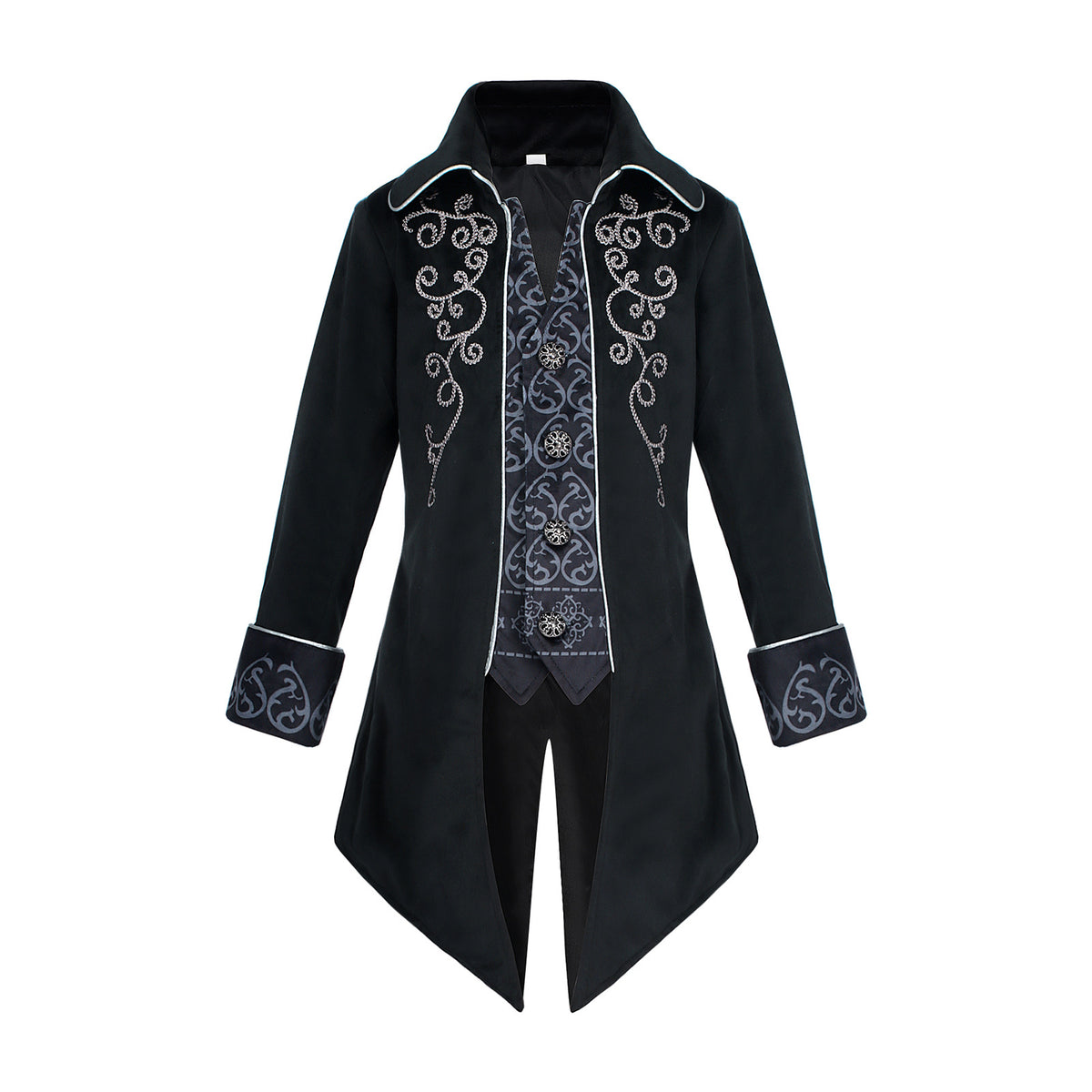 Boys Victorian Embroidered Tailcoat – Medieval Prince Costume