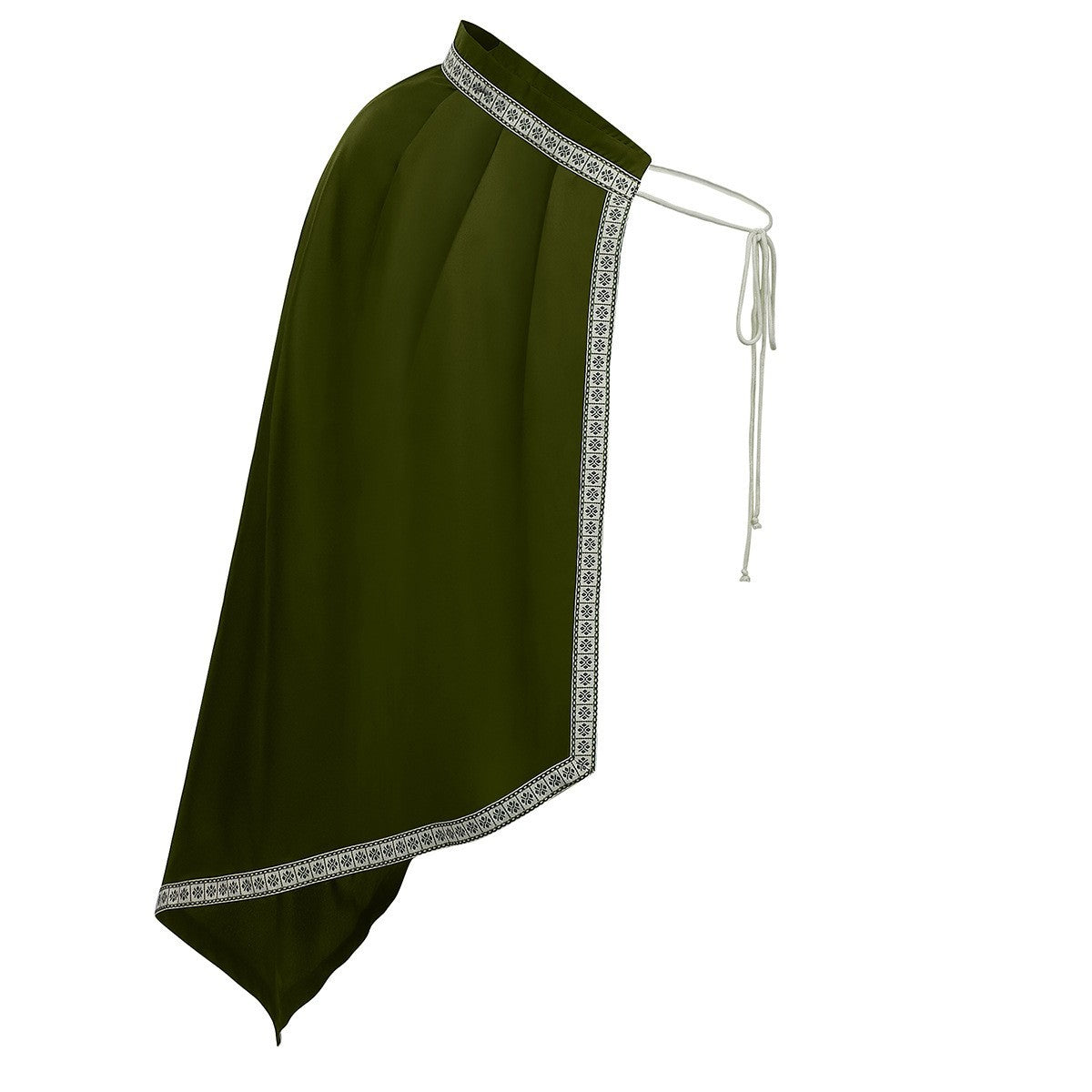 Mens Tudor Noble One Shoulder Cloak Medieval Knight Cape LARP Ren Faire