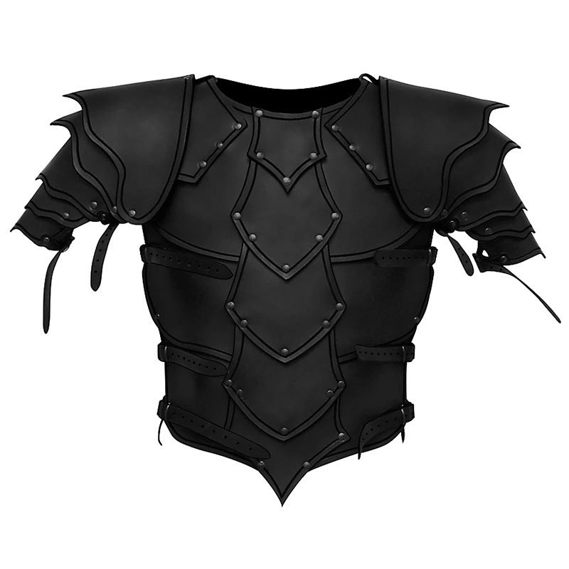 Medieval Viking Costume Armour – Layered Shoulder Pauldrons & Chestplate