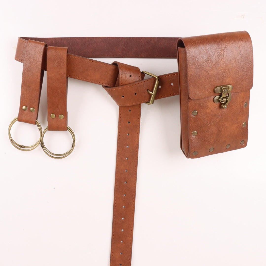 Medieval Renaissance Utility Belt & Pouch Accessories