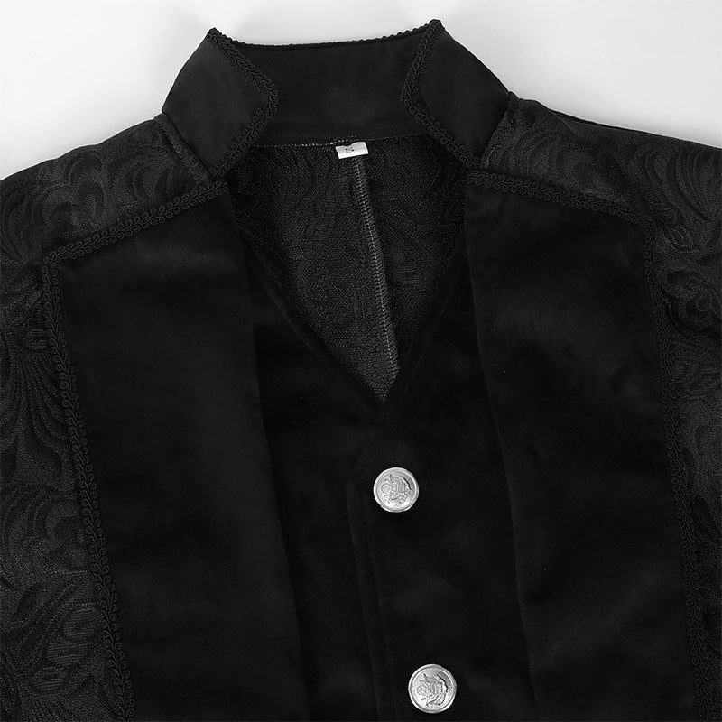 Men Steampunk Coat Jacket Gothic Victorian Frock Coat Clothing