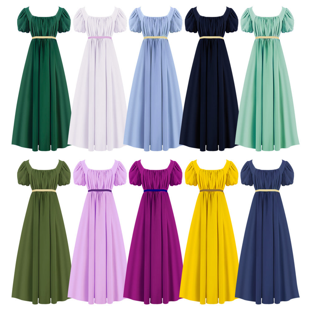 Women's Regency Empire Waist Dress – Jane Austen Period Costume