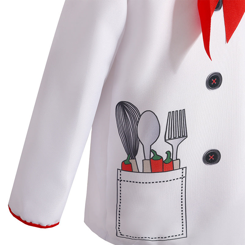 Children's Play Chef Uniform Set Little Chef Work Uniform Performance Uniform for Kid