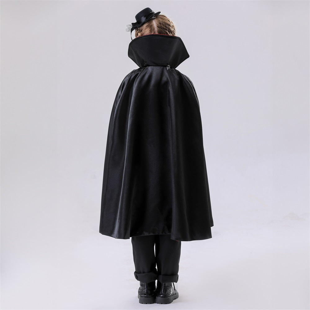 Unisex Children's Vampire Cape Halloween Masquerade Stage Costume