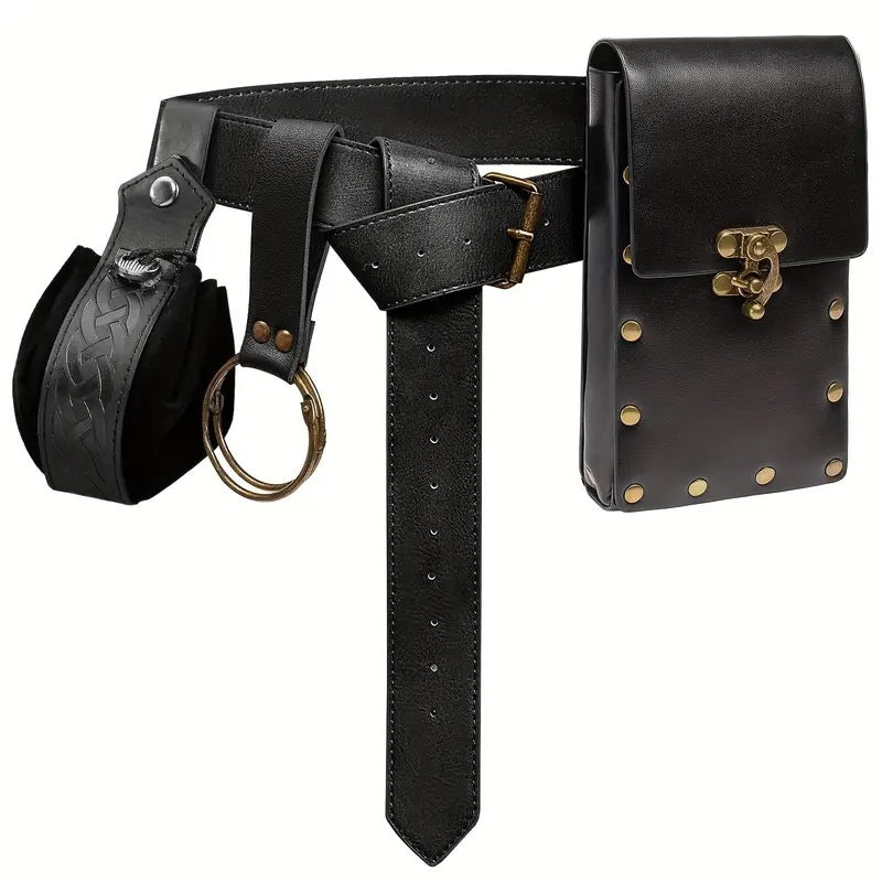 Medieval Renaissance Utility Belt & Pouch Accessories