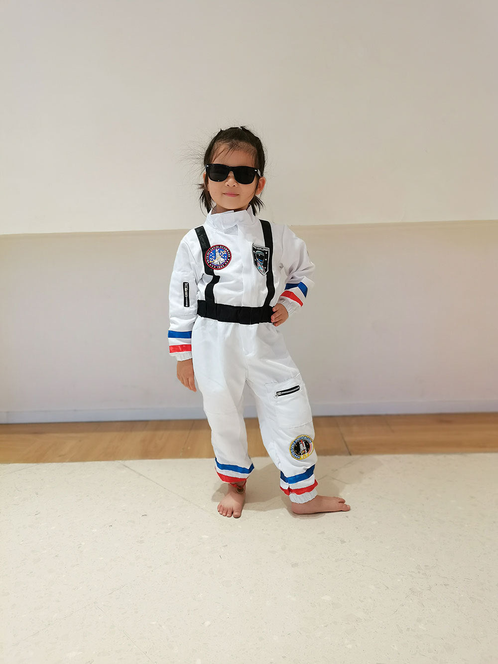 Boys Girls Astronaut Costume Space Man NASA Kids Fancy Dress Outfit Book Day