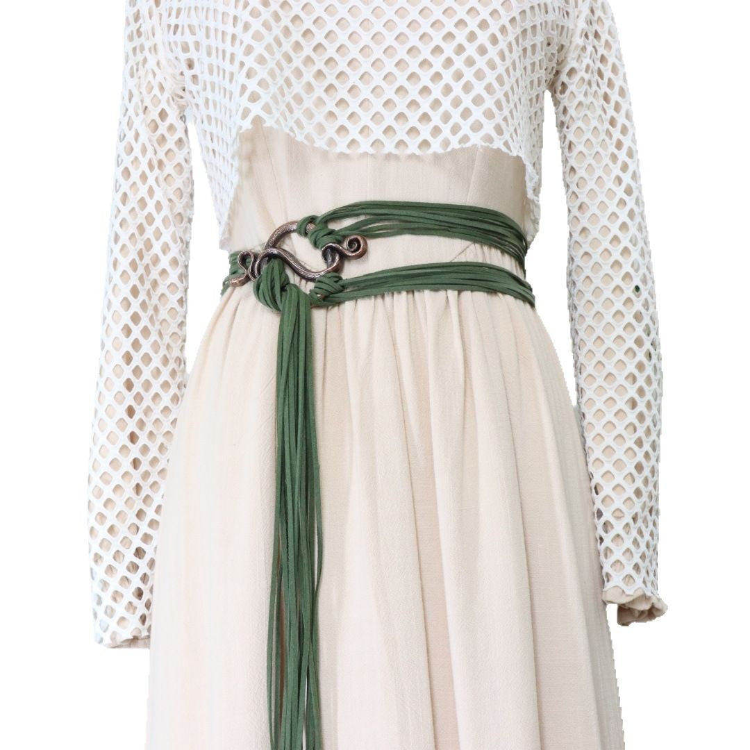 Womens Medieval Renaissance Belt Viking Dress Waist Sash Faux Leather