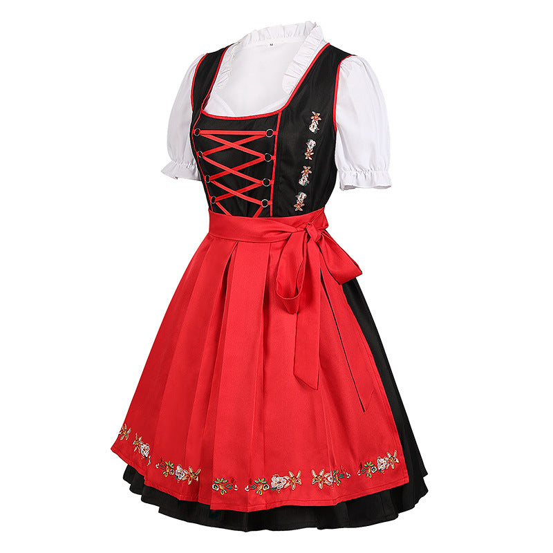 Bavarian Oktoberfest Suspenders Suit - Women's Halloween Carnival Costume