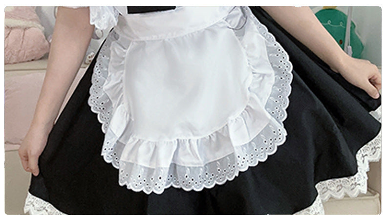 Japanese Cute Lolita Bunny Cosplay - Black and White Maid Dress