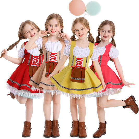 Girls Oktoberfest Dirndl Costume Dress