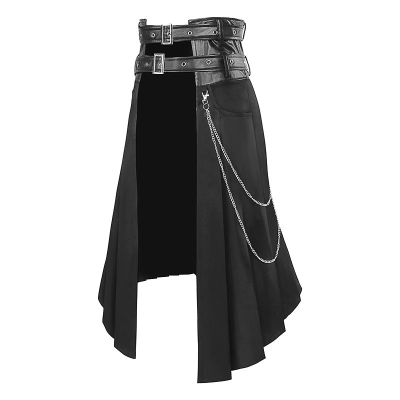 Dark Rock Ashes Series - Gothic Half-Skirt for Men