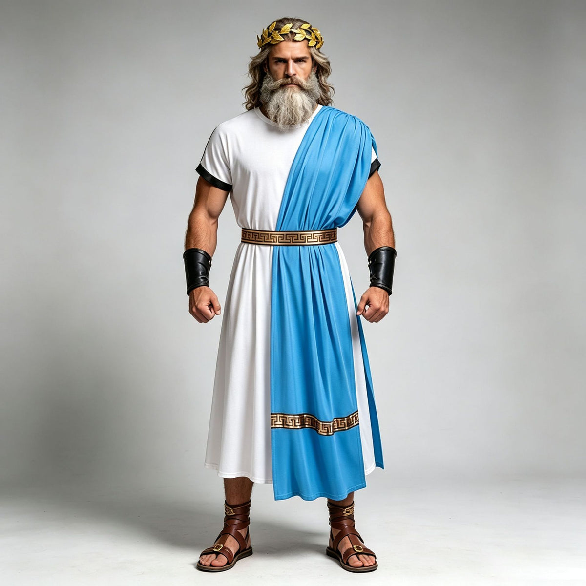 Men's Roman Toga Costume Set – Greek God & Caesar Outfit