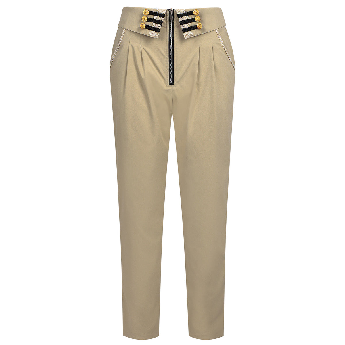 Men's Renaissance High-Waist Trousers – Victorian Steampunk Costume Pants